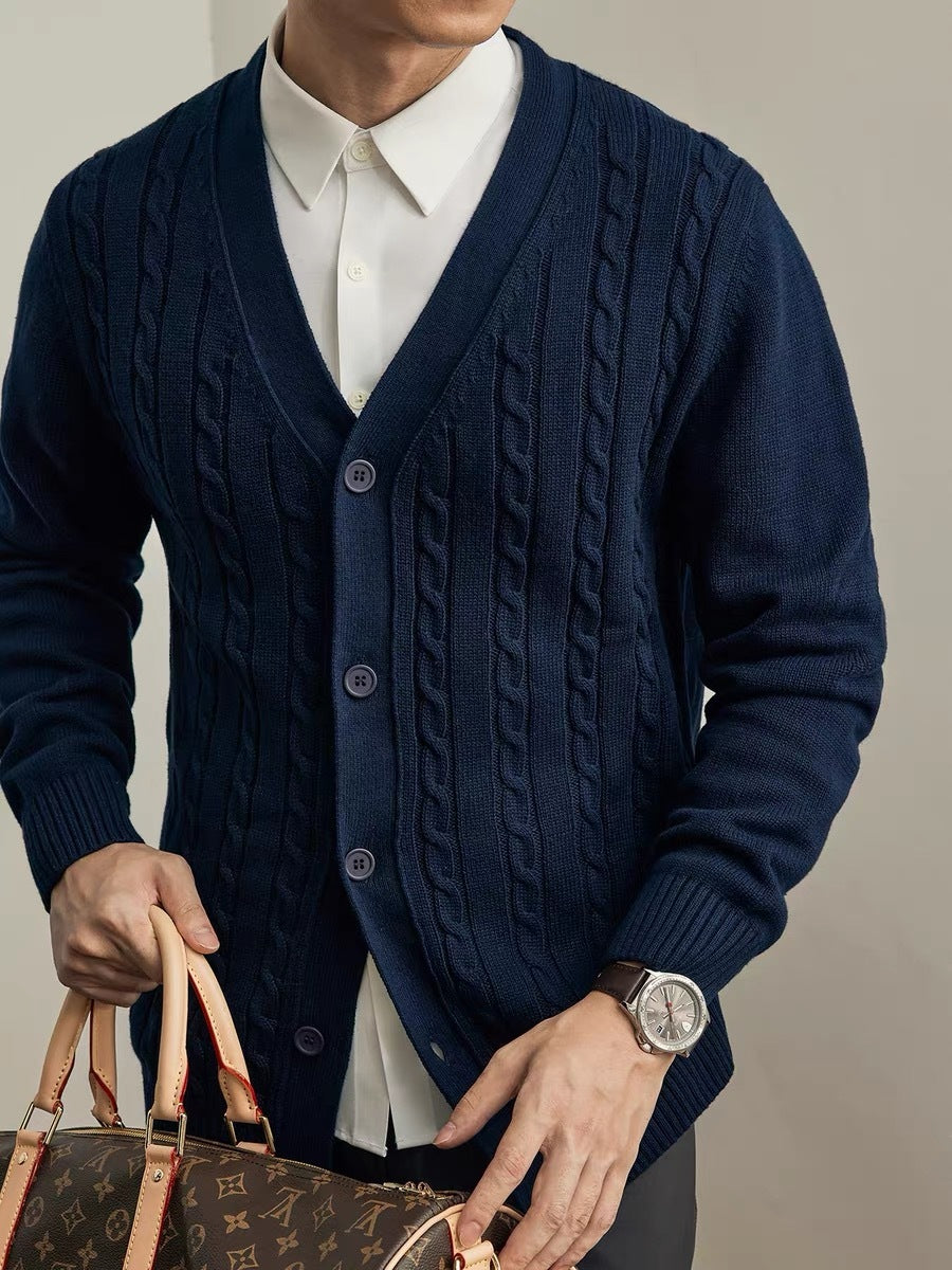 Men's Casual Knitted Cardigan for Everyday Comfort and Style
