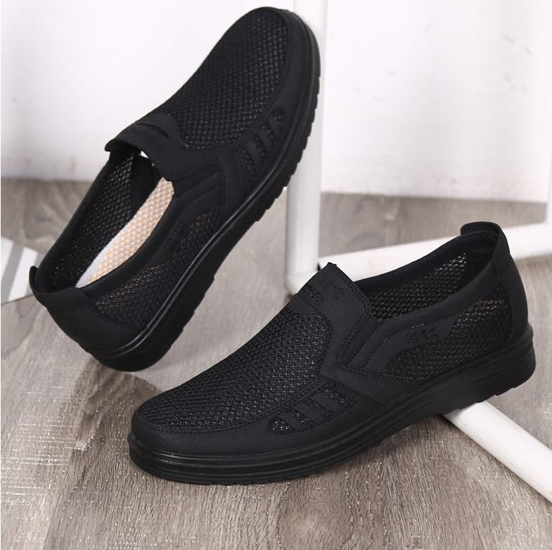 Mens Casual Slip-on Shoes | Lightweight casual soft sole senior dad shoes