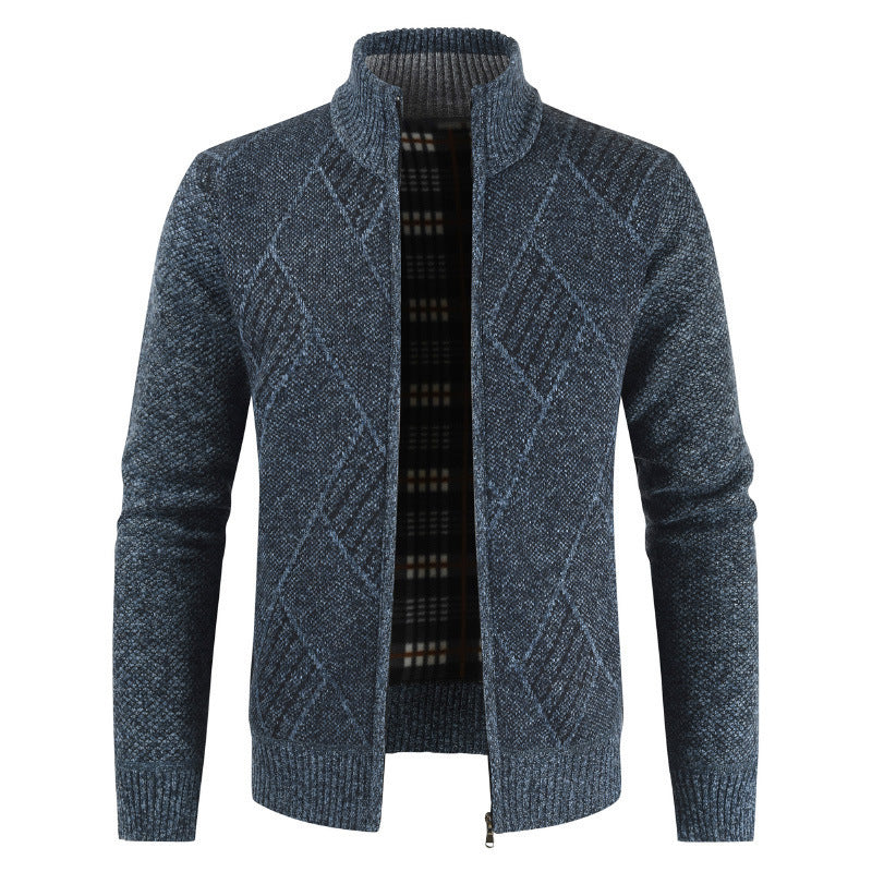 Mens Formal Cardigan casual sweater Jacket