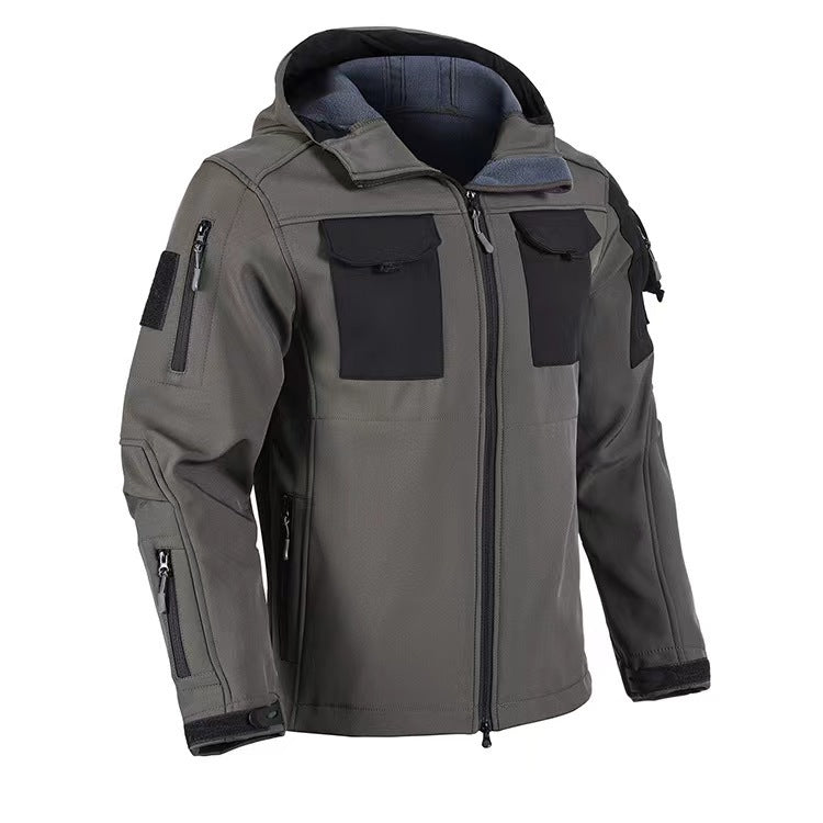 Mens Soft Shell Beetle Top Fleece-lined Windproof Waterproof Jacket
