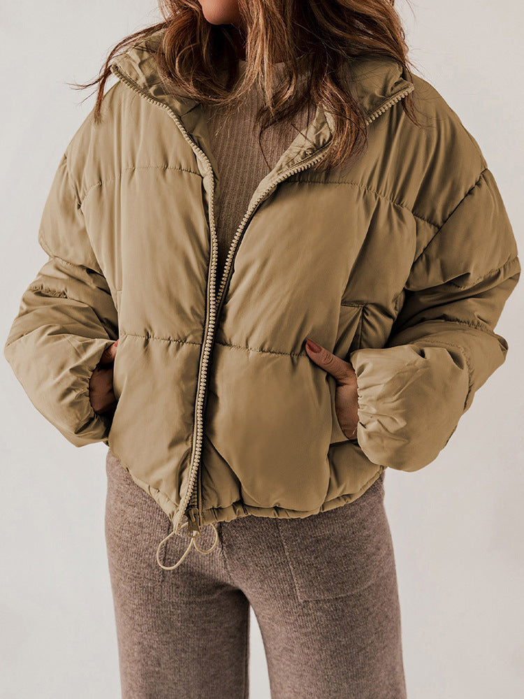 Womens Winter Thickened Bread Coat | Warm Leisure Stand-up Collar Cotton-padded Jacket