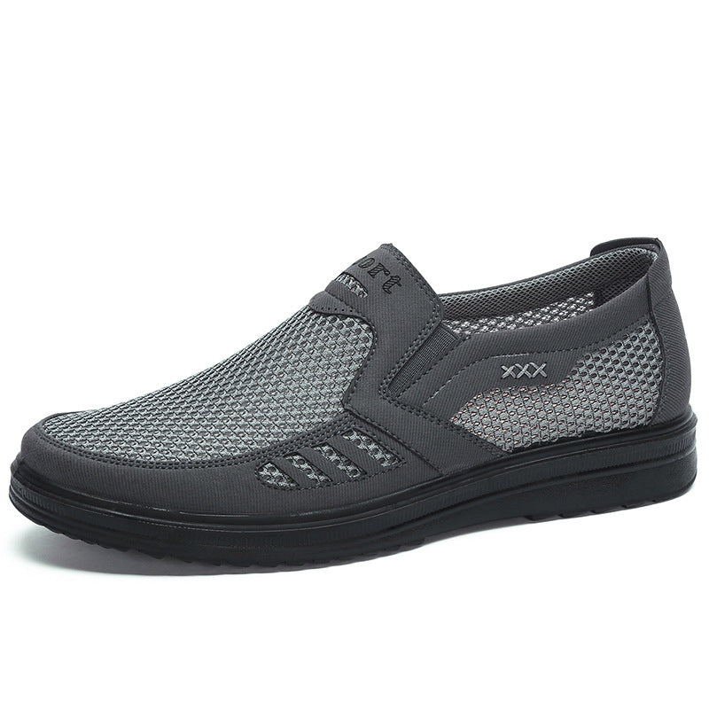 Mens Casual Slip-on Shoes | Lightweight casual soft sole senior dad shoes