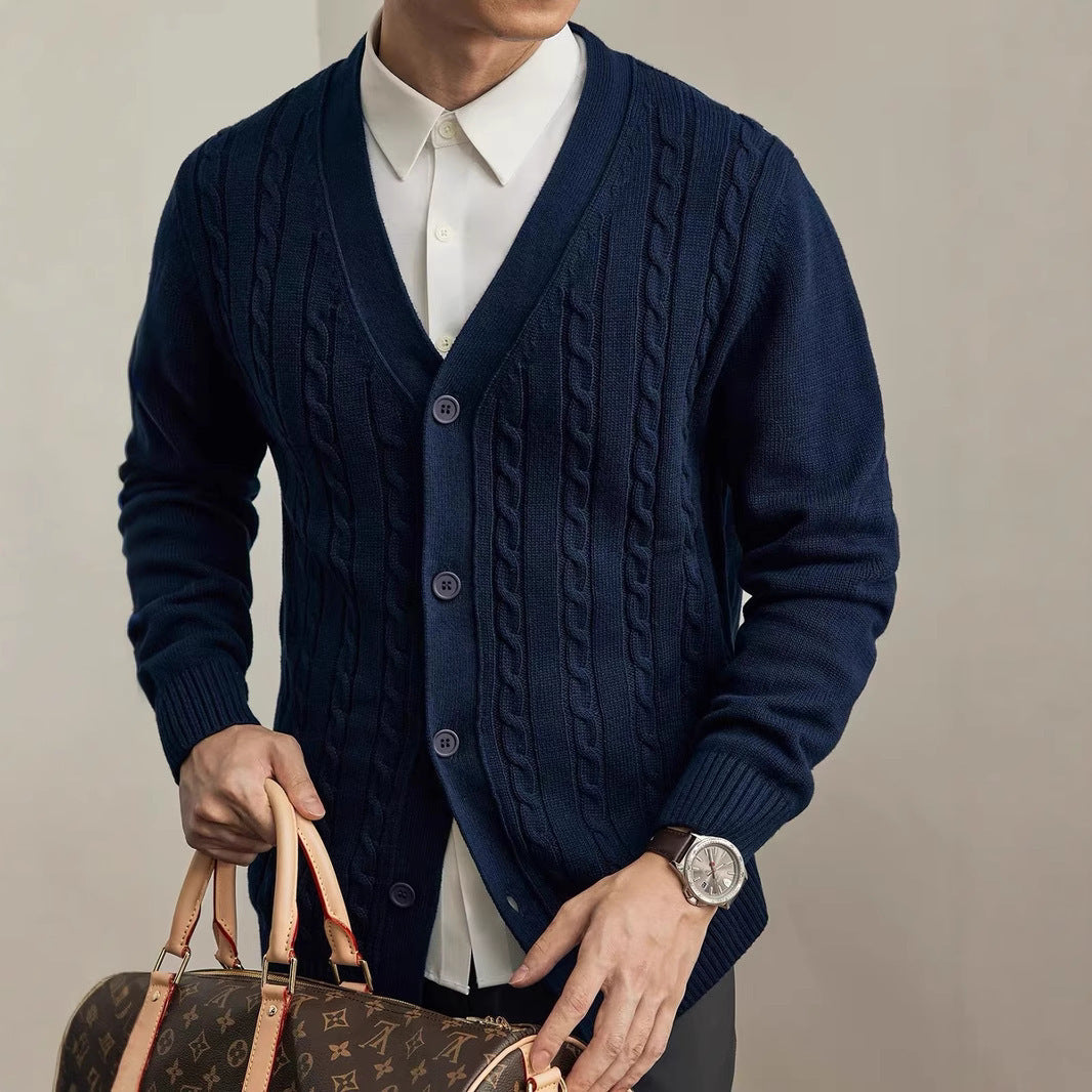 Men's Casual Knitted Cardigan for Everyday Comfort and Style