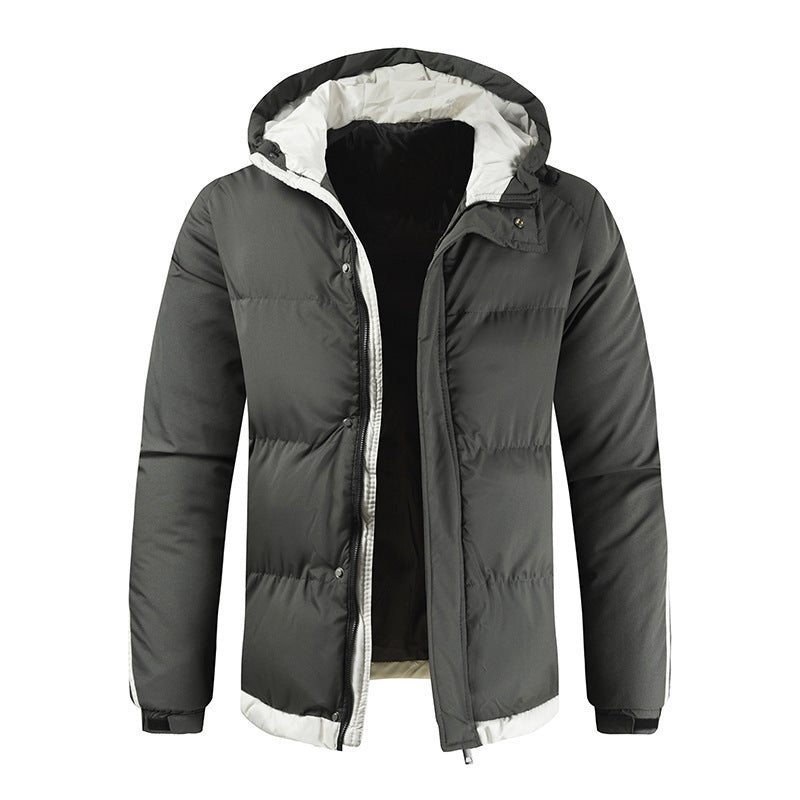 Mens Thickened Cotton Puffer Jacket | Winter Padded Coat - Down Jacket