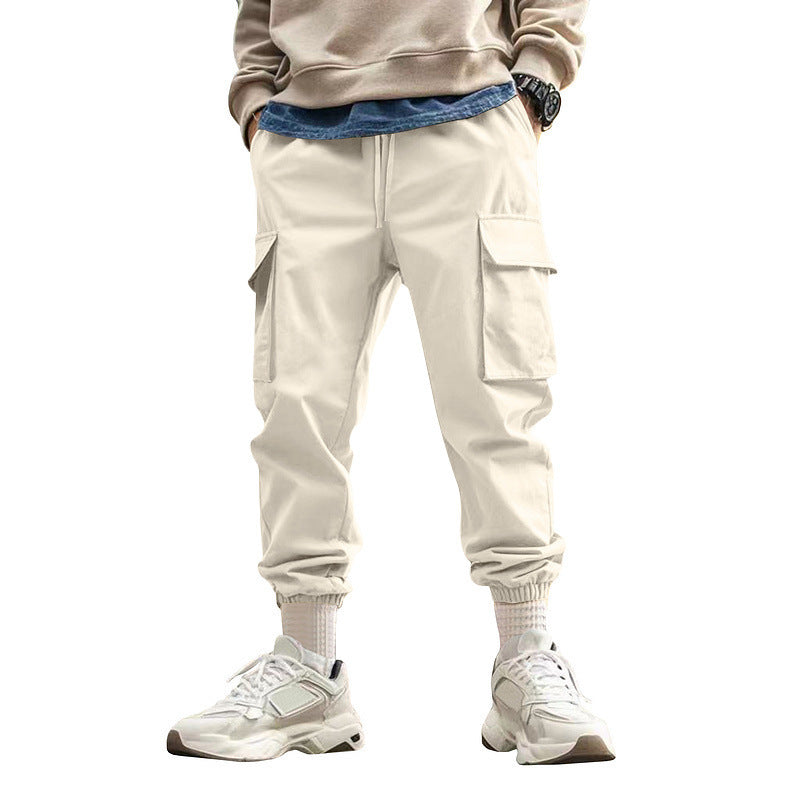 Men’s Loose Fit Cargo Joggers for Sporty Casual Street Style