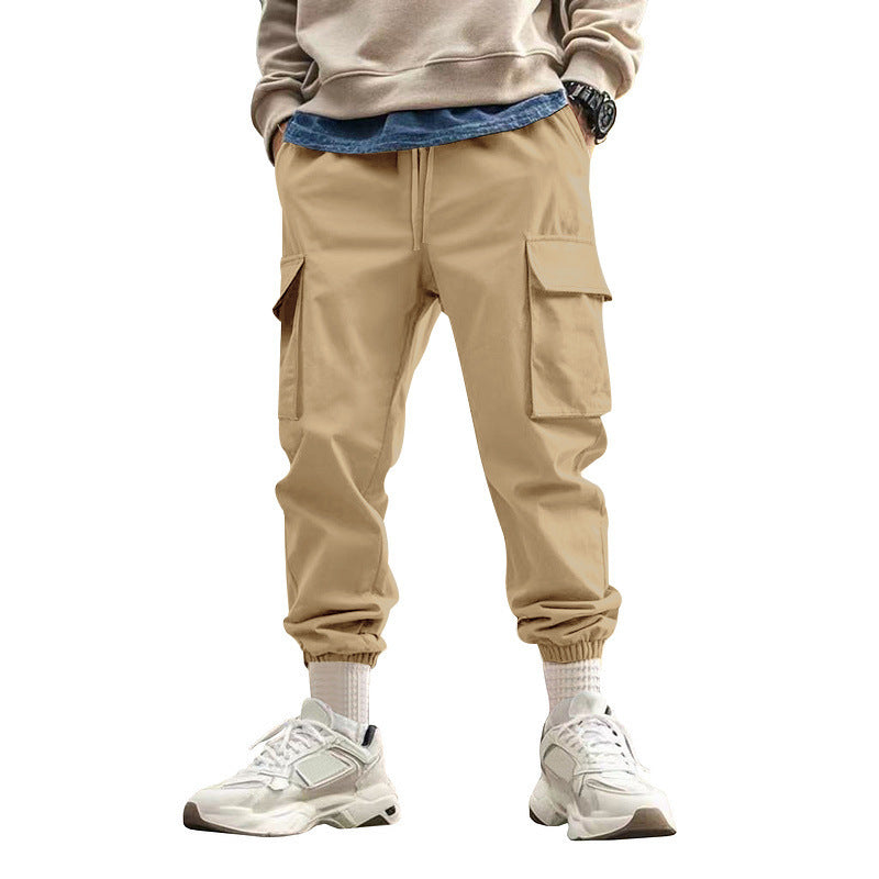 Men’s Loose Fit Cargo Joggers for Sporty Casual Street Style