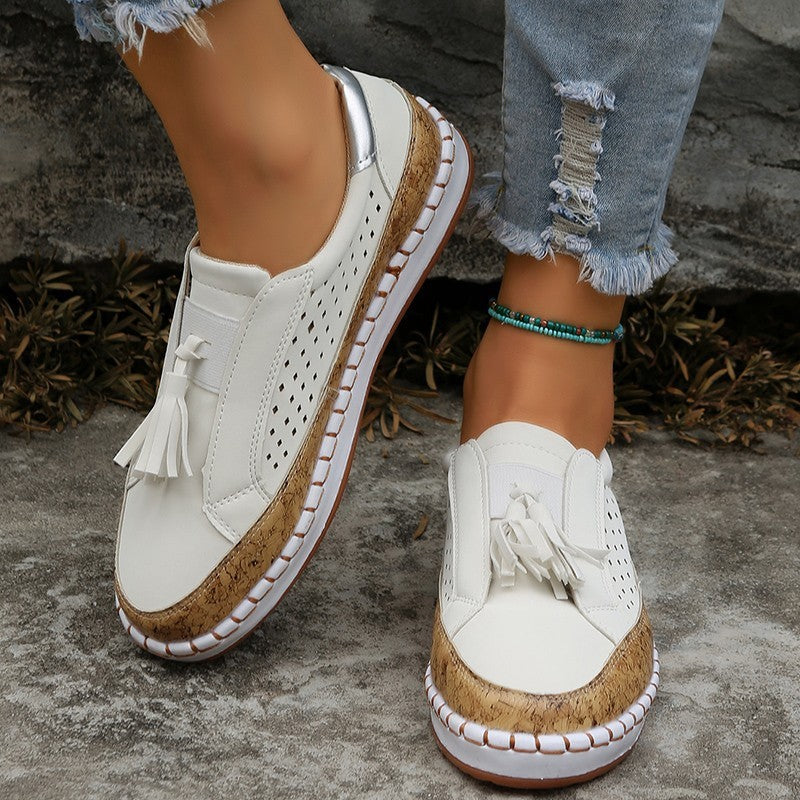 Womens Tassel Flats Loafers | Casual Cozy Shoes