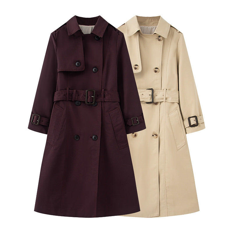Womens Winter Trench | Mid-length British Trench Coat