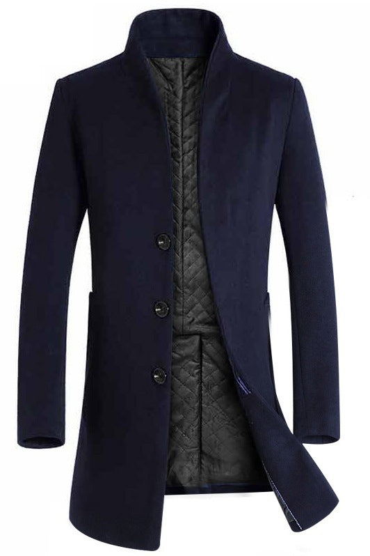 Men's long woolen trench coat | Old Money Classic Coats