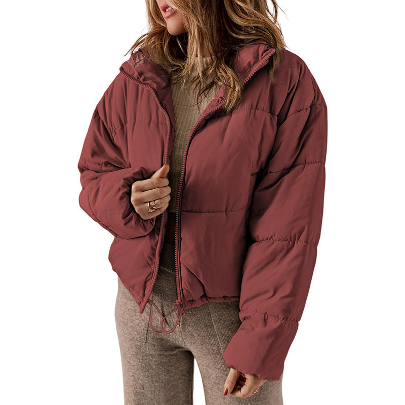 Womens Winter Thickened Bread Coat | Warm Leisure Stand-up Collar Cotton-padded Jacket