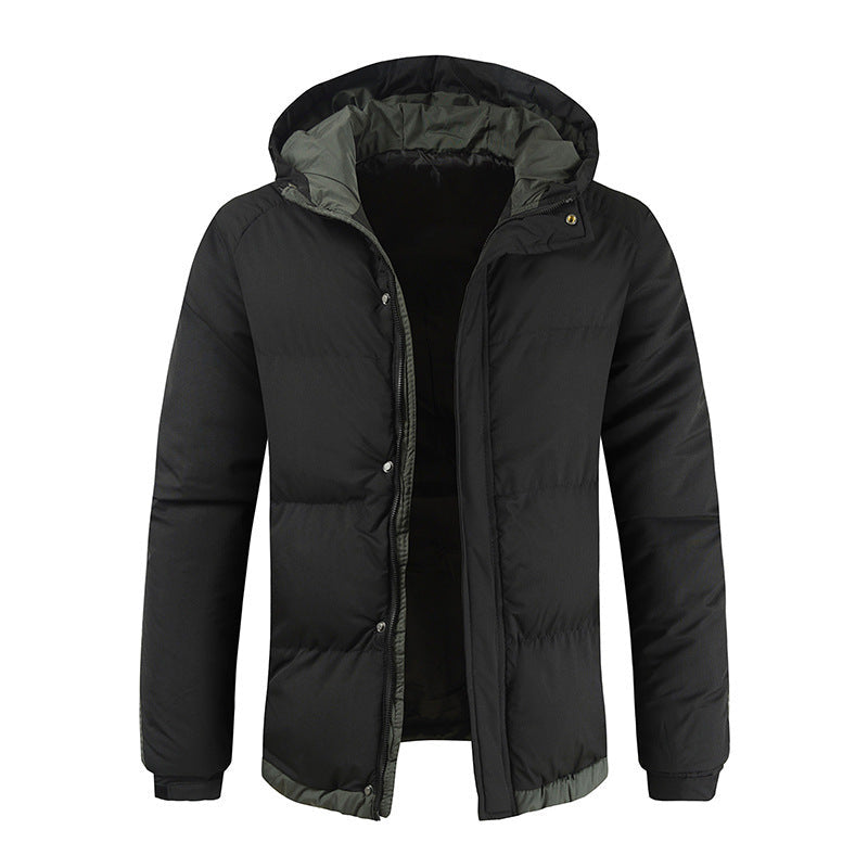 Mens Thickened Cotton Puffer Jacket | Winter Padded Coat - Down Jacket