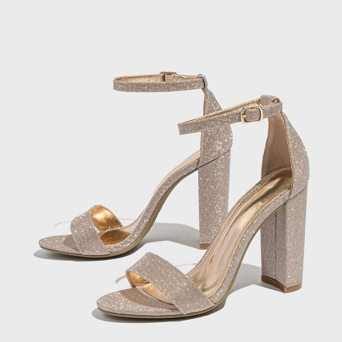 Womens Chunky Heel Sandals | European And American Style High Heel Classy Shoes