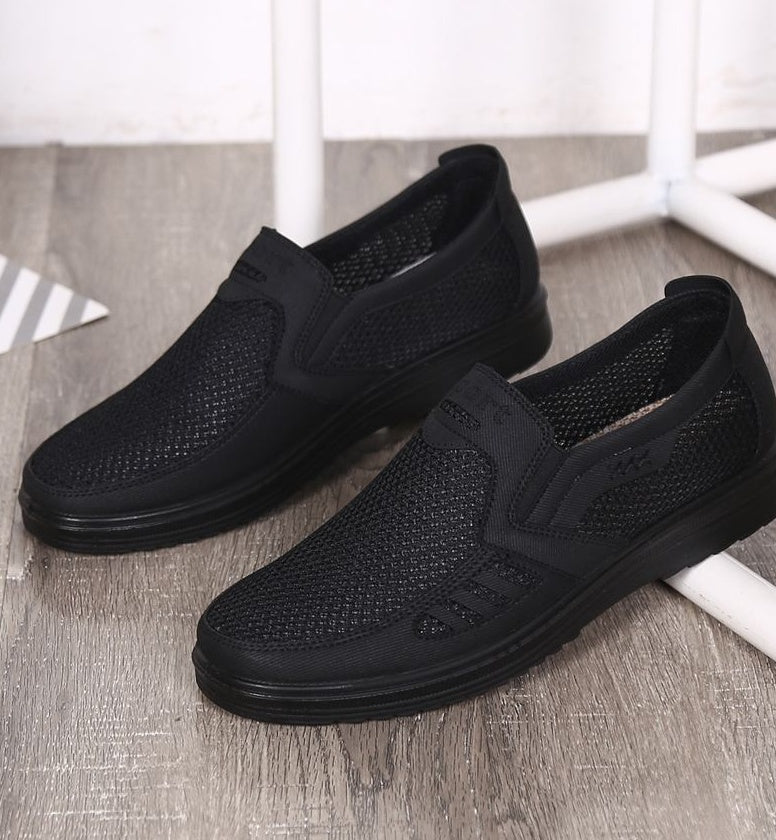 Mens Casual Slip-on Shoes | Lightweight casual soft sole senior dad shoes