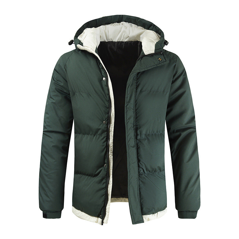 Mens Thickened Cotton Puffer Jacket | Winter Padded Coat - Down Jacket