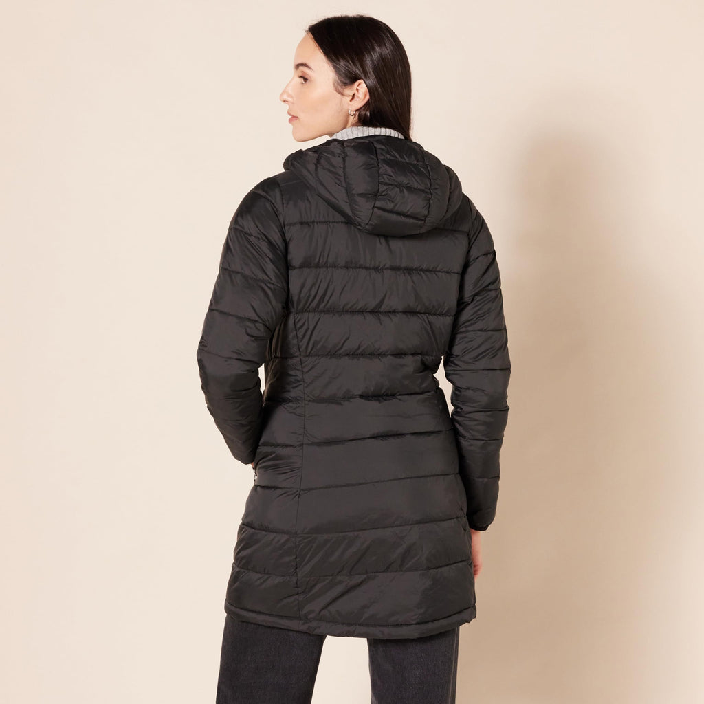Women's Lightweight Water-Resistant Packable Hooded Puffer Coat