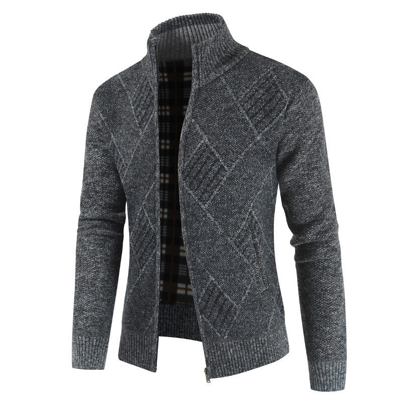 Mens Formal Cardigan casual sweater Jacket