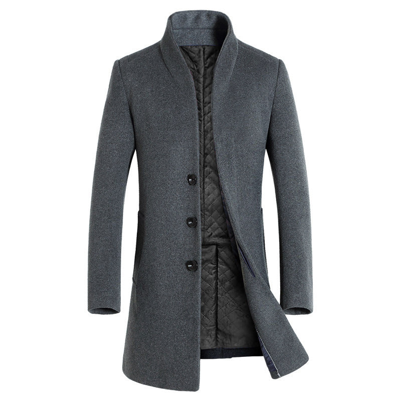 Men's long woolen trench coat | Old Money Classic Coats