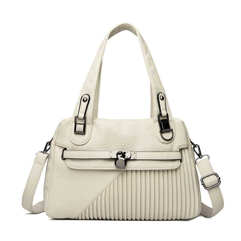 Womens Trendy Design Bag Tide Large Capacity Stitching