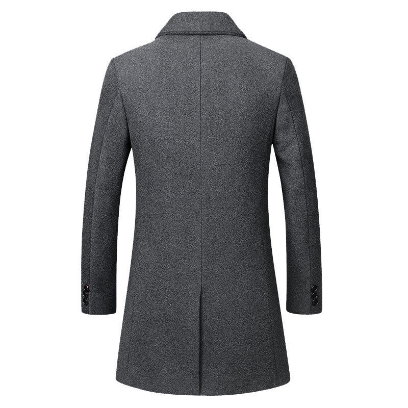 Men's long woolen trench coat | Old Money Classic Coats