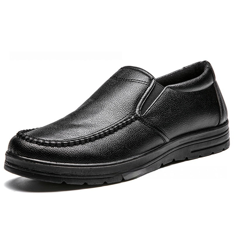 Men's Stylish Lightweight Leather Shoes for Business and Casual Wear