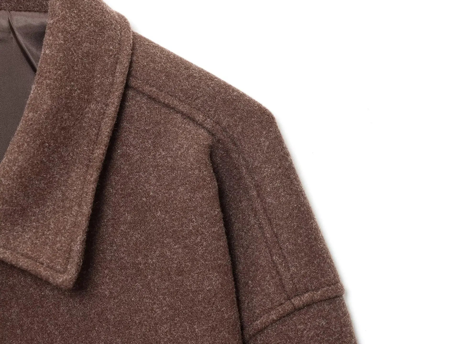 Women's Lapel Woolen Jacket | Textured Casual Versatile Coat