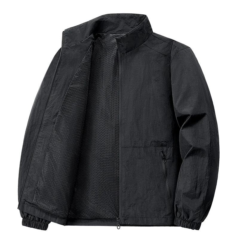 Men's Breathable Casual Zipper Jackets - Formal Leightweight Coat