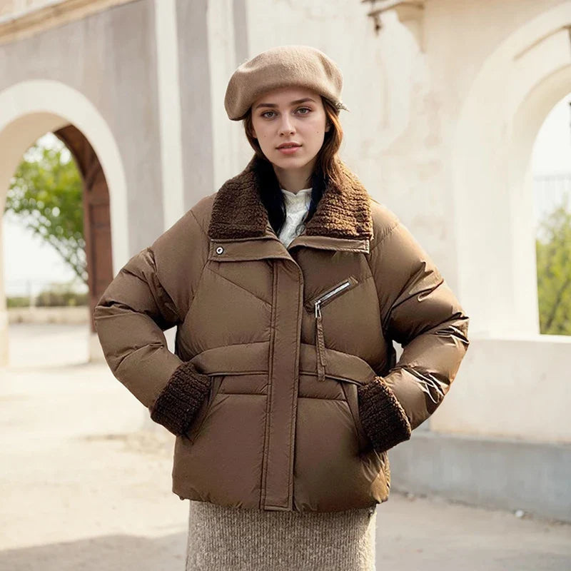 Womens Trendy Cotton Padded Coats | Loose Cropped Puffer Jackets