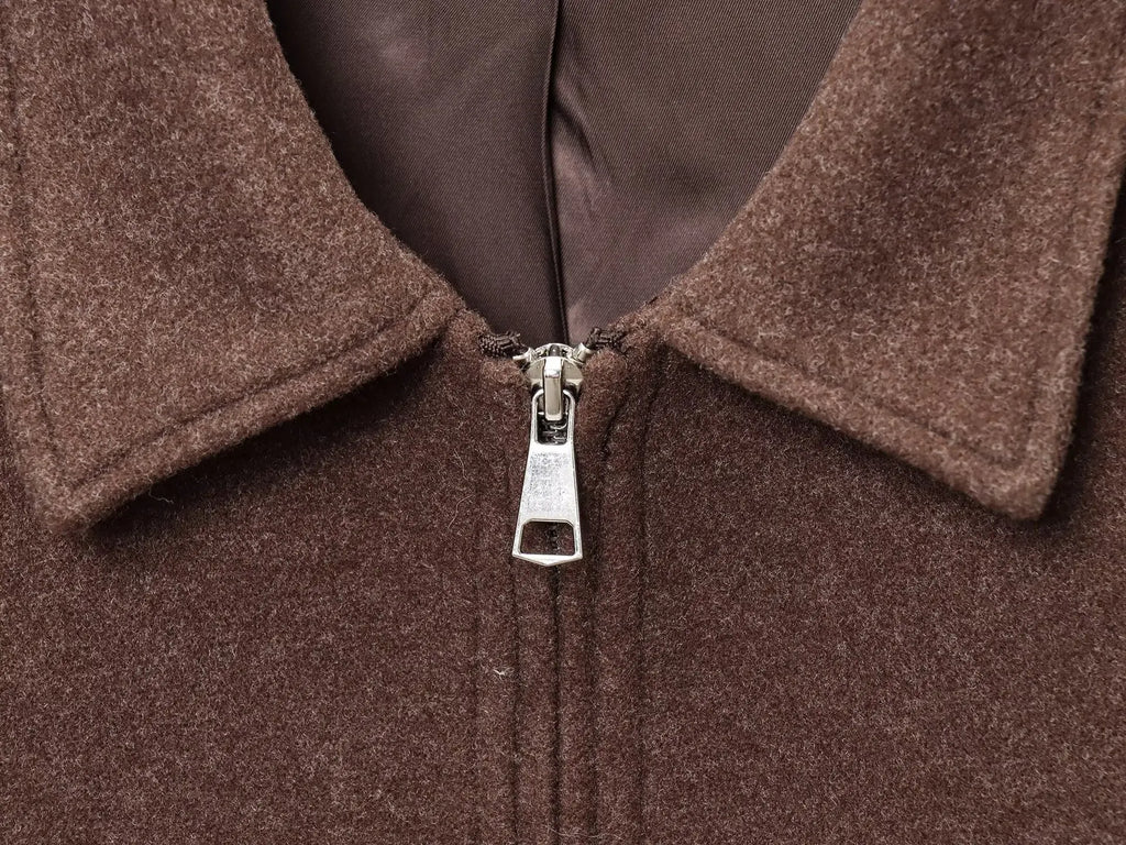 Women's Lapel Woolen Jacket | Textured Casual Versatile Coat