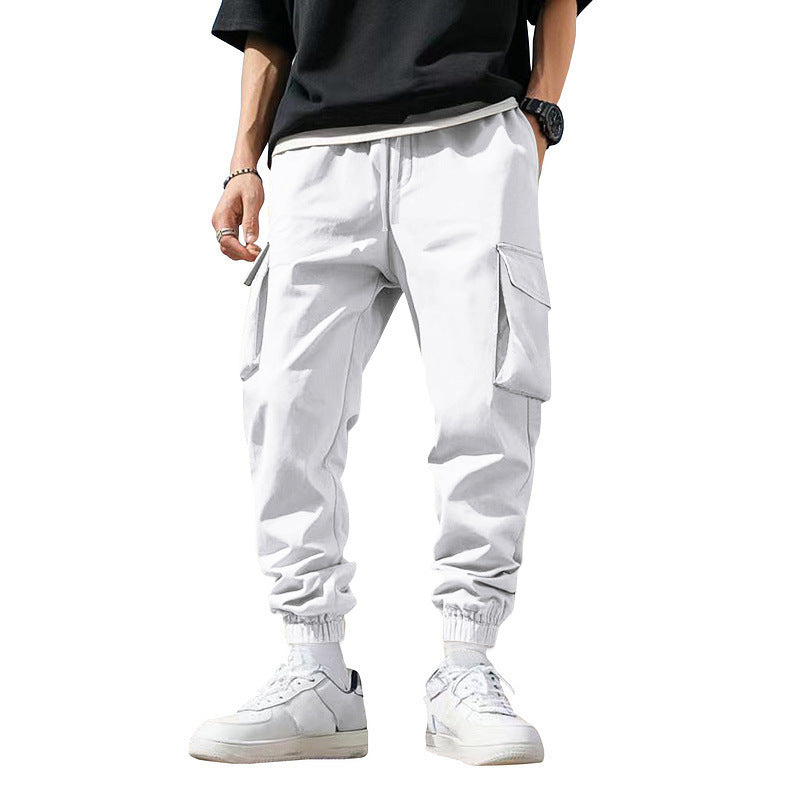 Men’s Loose Fit Cargo Joggers for Sporty Casual Street Style