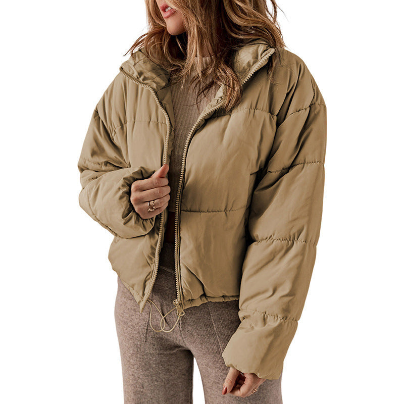 Womens Winter Thickened Bread Coat | Warm Leisure Stand-up Collar Cotton-padded Jacket