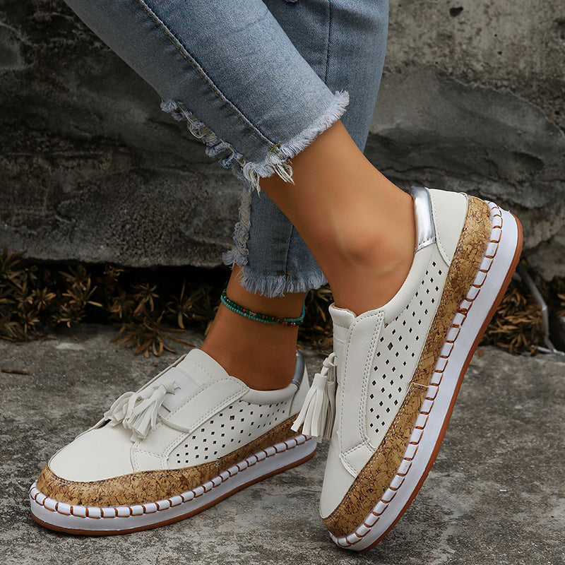 Womens Tassel Flats Loafers | Casual Cozy Shoes
