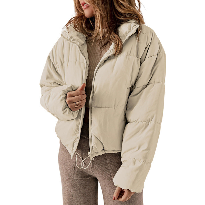 Womens Winter Thickened Bread Coat | Warm Leisure Stand-up Collar Cotton-padded Jacket