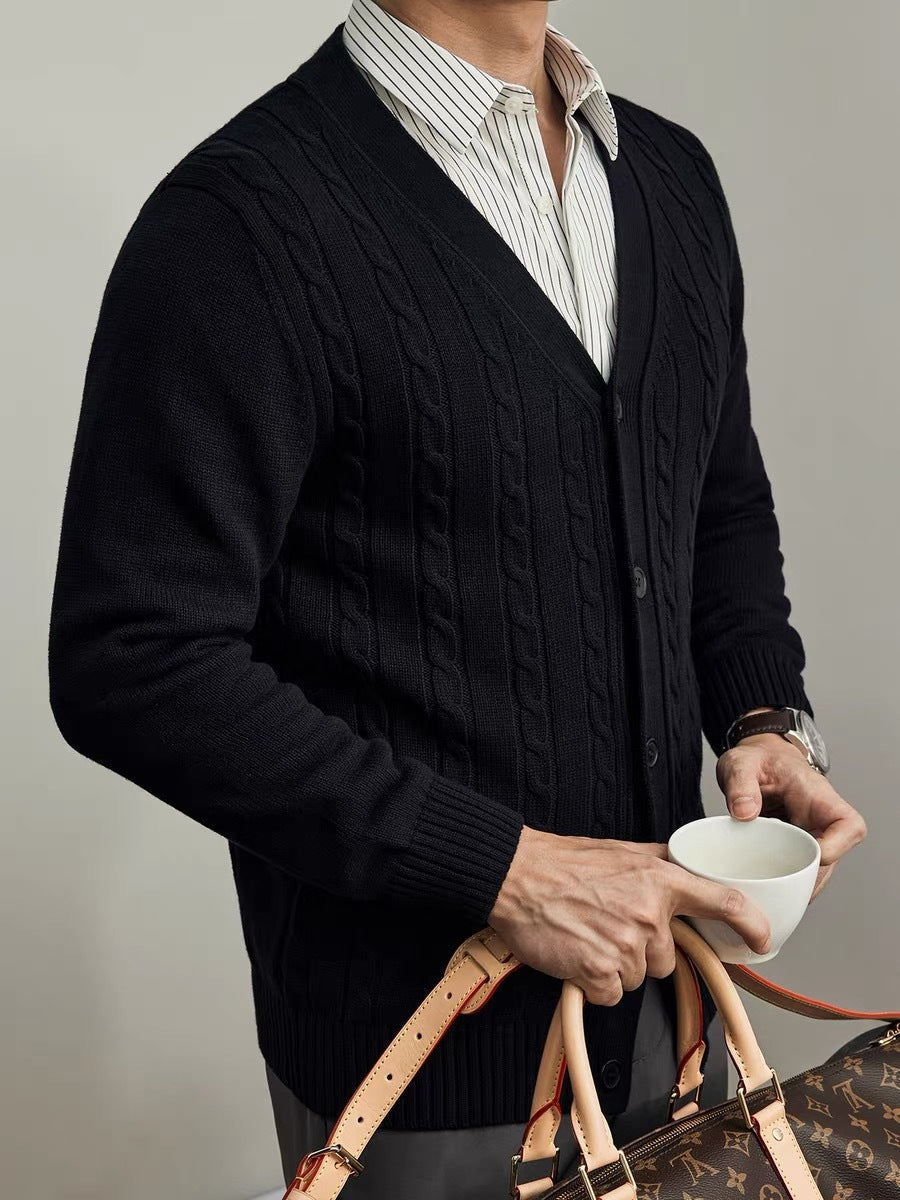 Men's Casual Knitted Cardigan for Everyday Comfort and Style